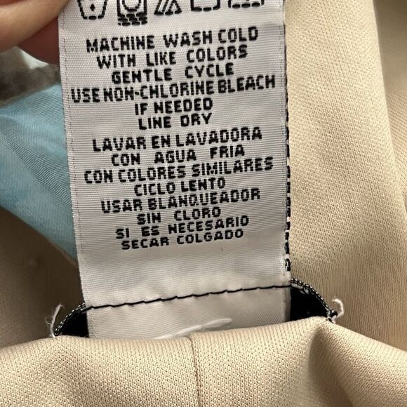 VTG Breakin' Loose Dress Sz 16 Cracked Glass Knit V Neck Bias cut Fairy Ruffles - Picture 16 of 16